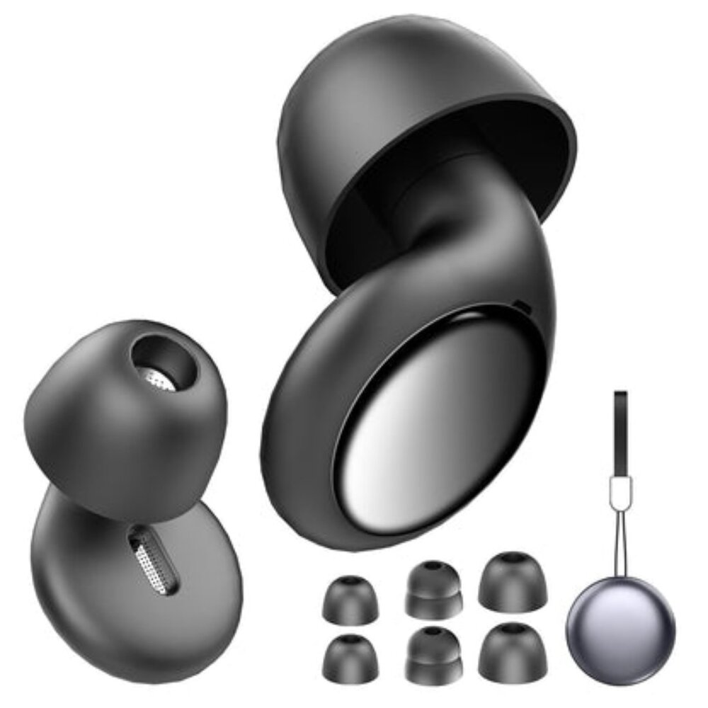 Aptkdoe Noise Cancelling 35db Silicone Earplugs with 4 Tips and Carrying Case